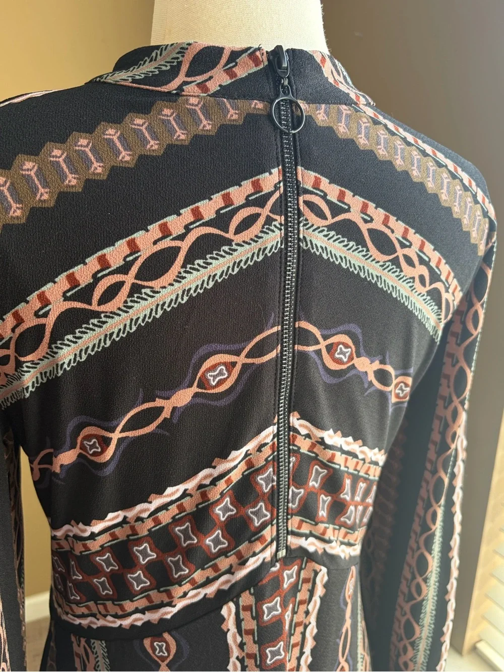 Free People Stella Black Mini Dress-Large Retro 70’s Boho Whimsigoth Indie